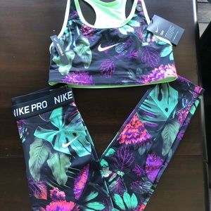 SOLD Nike Drift-Fit Leggings & Sports Bra Set